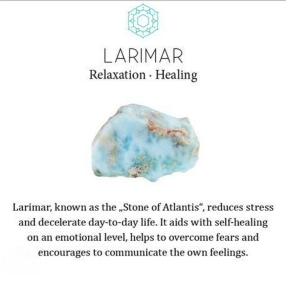 Larimar Wire Wrap Cuff – 14Kt Gold Over Copper – Ocean Calm & Peace Talisman - Picture 12 of 12